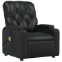 Sillón de masaje reclinable cuero sintético negro en Sillones | Comprar online en Foru.es