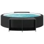 Estantes de almacenaje 2 unidades ratán sintético negro de vidaXL, Accesorios para piscinas y spa - Ref: Foro24-362264, Preci...