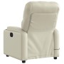 Sillón reclinable de masaje cuero sintético crema en Sillones | Comprar online en Foru.es