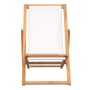 Silla de jardín de teca color crema 56x105x96 cm de vidaXL, Sillas de jardín - Ref: Foro24-43802, Precio: 85,11 €, Descuento: %