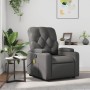 Sillón de masaje reclinable cuero sintético gris en Sillones | Comprar online en Foru.es