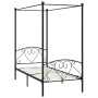 Estructura de cama con dosel metal negro 100x200 cm de vidaXL, Camas y somieres - Ref: Foro24-284434, Precio: 87,97 €, Descue...