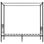 Estructura de cama con dosel metal negro 100x200 cm de vidaXL, Camas y somieres - Ref: Foro24-284434, Precio: 87,97 €, Descue...