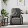 Sillón de masaje reclinable cuero sintético gris en Sillones | Comprar online en Foru.es