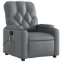 Sillón de masaje reclinable cuero sintético gris en Sillones | Comprar online en Foru.es