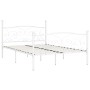 Estructura de cama con somier metal blanco 120x200 cm de vidaXL, Camas y somieres - Ref: Foro24-284449, Precio: 151,44 €, Des...