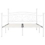 Estructura de cama con somier metal blanco 120x200 cm de vidaXL, Camas y somieres - Ref: Foro24-284449, Precio: 151,44 €, Des...