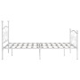 Estructura de cama con somier metal blanco 120x200 cm de vidaXL, Camas y somieres - Ref: Foro24-284449, Precio: 151,44 €, Des...