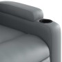 Sillón de masaje reclinable cuero sintético gris en Sillones | Comprar online en Foru.es