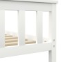 Estructura de cama de madera maciza de pino blanco 100x200 cm de vidaXL, Camas y somieres - Ref: Foro24-283215, Precio: 121,7...