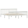 Estructura de cama madera de pino maciza blanca 180x200 cm de vidaXL, Camas y somieres - Ref: Foro24-283219, Precio: 213,90 €...