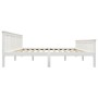 Estructura de cama madera de pino maciza blanca 180x200 cm de vidaXL, Camas y somieres - Ref: Foro24-283219, Precio: 213,90 €...