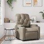 Sillón de masaje reclinable cuero sintético color capuchino en Sillones | Comprar online en Foru.es