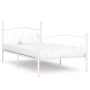 Estructura de cama con somier metal blanco 100x200 cm de vidaXL, Camas y somieres - Ref: Foro24-284448, Precio: 100,59 €, Des...