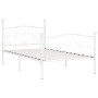 Estructura de cama con somier metal blanco 100x200 cm de vidaXL, Camas y somieres - Ref: Foro24-284448, Precio: 100,59 €, Des...