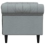 Sillón Chesterfield de tela gris claro en Sofás | Comprar online en Foru.es