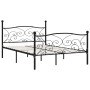 Estructura de cama con somier metal negro 120x200 cm de vidaXL, Camas y somieres - Ref: Foro24-284456, Precio: 170,49 €, Desc...