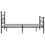 Estructura de cama con somier metal negro 120x200 cm de vidaXL, Camas y somieres - Ref: Foro24-284456, Precio: 170,49 €, Desc...