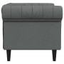 Sillón Chesterfield de tela gris oscuro en Sofás | Comprar online en Foru.es
