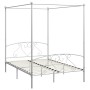 Estructura de cama con dosel metal blanco 160x200 cm de vidaXL, Camas y somieres - Ref: Foro24-284430, Precio: 206,03 €, Desc...
