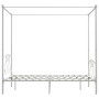 Estructura de cama con dosel metal blanco 160x200 cm de vidaXL, Camas y somieres - Ref: Foro24-284430, Precio: 206,03 €, Desc...