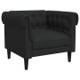 Sillón Chesterfield de tela negro en Sofás | Comprar online en Foru.es