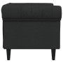 Sillón Chesterfield de tela negro en Sofás | Comprar online en Foru.es