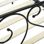 Estructura de cama con dosel metal negro 160x200 cm de vidaXL, Camas y somieres - Ref: Foro24-284437, Precio: 207,15 €, Descu...