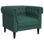 Sillón Chesterfield de tela verde oscuro en Sofás | Comprar online en Foru.es
