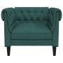 Sillón Chesterfield de tela verde oscuro en Sofás | Comprar online en Foru.es