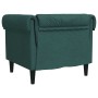 Sillón Chesterfield de tela verde oscuro en Sofás | Comprar online en Foru.es