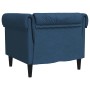 Sillón Chesterfield de tela azul en Sofás | Comprar online en Foru.es