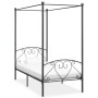 Estructura de cama con dosel metal gris 120x200 cm de vidaXL, Camas y somieres - Ref: Foro24-284442, Precio: 91,63 €, Descuen...