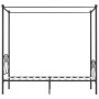 Estructura de cama con dosel metal gris 120x200 cm de vidaXL, Camas y somieres - Ref: Foro24-284442, Precio: 91,63 €, Descuen...