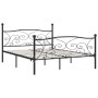 Estructura de cama con somier metal negro 180x200 cm de vidaXL, Camas y somieres - Ref: Foro24-284459, Precio: 177,41 €, Desc...