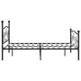 Estructura de cama con somier metal negro 180x200 cm de vidaXL, Camas y somieres - Ref: Foro24-284459, Precio: 177,41 €, Desc...