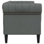 Sofá Chesterfield de 2 plazas tela gris oscuro en Sofás | Comprar online en Foru.es