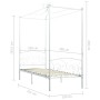 Estructura de cama con dosel metal blanco 100x200 cm de vidaXL, Camas y somieres - Ref: Foro24-284469, Precio: 154,30 €, Desc...