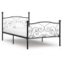 Estructura de cama con somier metal negro 100x200 cm de vidaXL, Camas y somieres - Ref: Foro24-284455, Precio: 109,80 €, Desc...