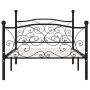 Estructura de cama con somier metal negro 100x200 cm de vidaXL, Camas y somieres - Ref: Foro24-284455, Precio: 109,80 €, Desc...
