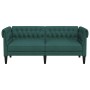 Sofá Chesterfield de 2 plazas tela verde oscuro en Sofás | Comprar online en Foru.es
