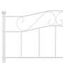 Estructura de cama de metal blanco 140x200 cm de vidaXL, Camas y somieres - Ref: Foro24-284519, Precio: 148,47 €, Descuento: %