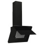 Campana extractora acero inoxidable vidrio templado negro 60 cm de vidaXL, Extractores - Ref: Foro24-51662, Precio: 187,32 €,...