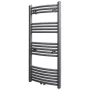 Radiador toallero de baño curvo gris 500 x 1160 mm de vidaXL, Radiadores - Ref: Foro24-141899, Precio: 101,46 €, Descuento: %