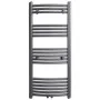 Radiador toallero de baño curvo gris 500 x 1160 mm de vidaXL, Radiadores - Ref: Foro24-141899, Precio: 101,46 €, Descuento: %