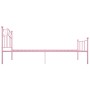 Estructura de cama de metal rosa 90x200 cm de vidaXL, Camas y somieres - Ref: Foro24-284537, Precio: 117,27 €, Descuento: %