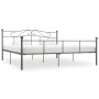 Estructura de cama de metal gris 180x200 cm de vidaXL, Camas y somieres - Ref: Foro24-284535, Precio: 143,59 €, Descuento: %