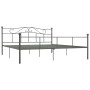 Estructura de cama de metal gris 180x200 cm de vidaXL, Camas y somieres - Ref: Foro24-284535, Precio: 143,59 €, Descuento: %
