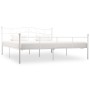 Estructura de cama de metal blanco 180x200 cm de vidaXL, Camas y somieres - Ref: Foro24-284521, Precio: 154,30 €, Descuento: %