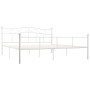 Estructura de cama de metal blanco 180x200 cm de vidaXL, Camas y somieres - Ref: Foro24-284521, Precio: 154,30 €, Descuento: %